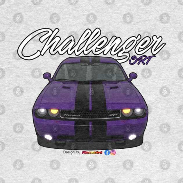 Challenger SRT8 Purple by pjesusart by PjesusArt